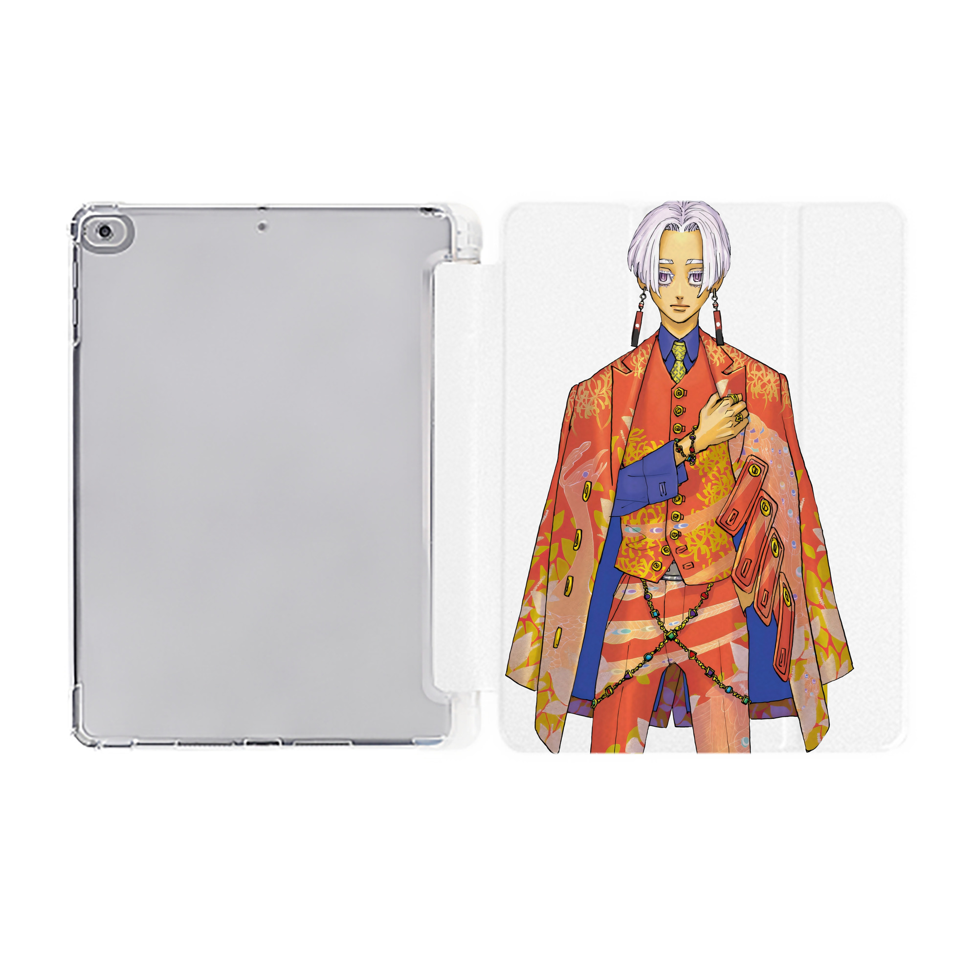（画像用） 東京リベンジャーズ Tokyo Revengers IPad ケース ペン収納付き 三つ折りスタンド PUレザー×シリコン 対応機種9.5/10.5/10.9インチ